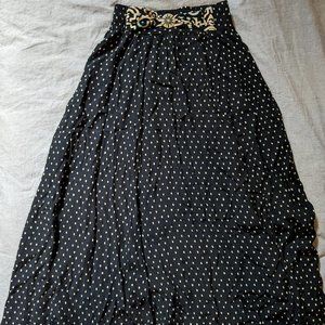 Black Polka Dot Skirt